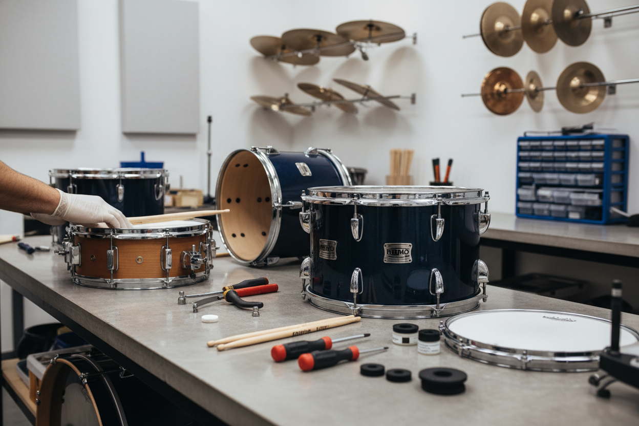 Service station voor drums: Onderhoud en reparatie