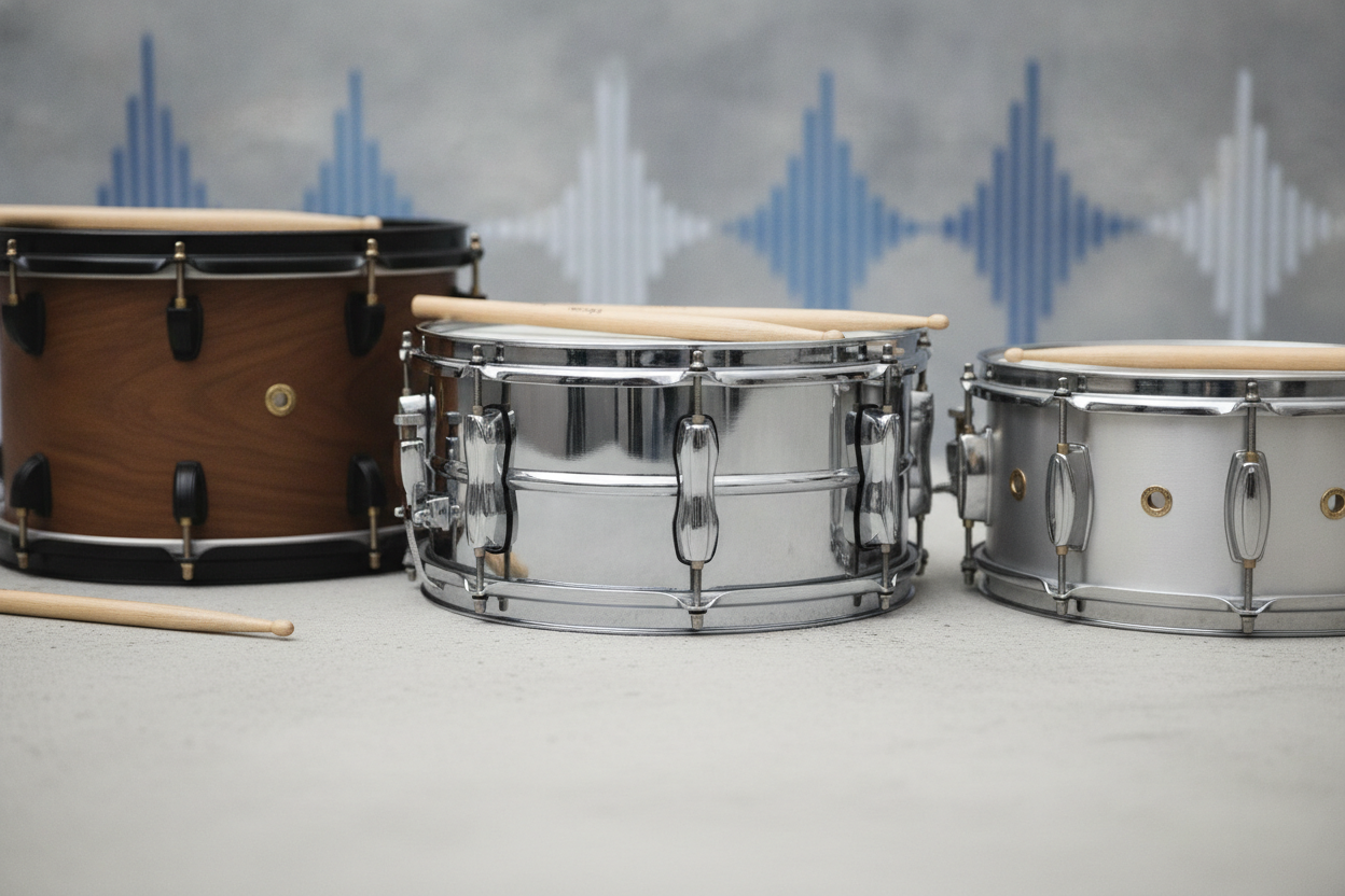 Snare drums: Verschillende soorten en hun klank